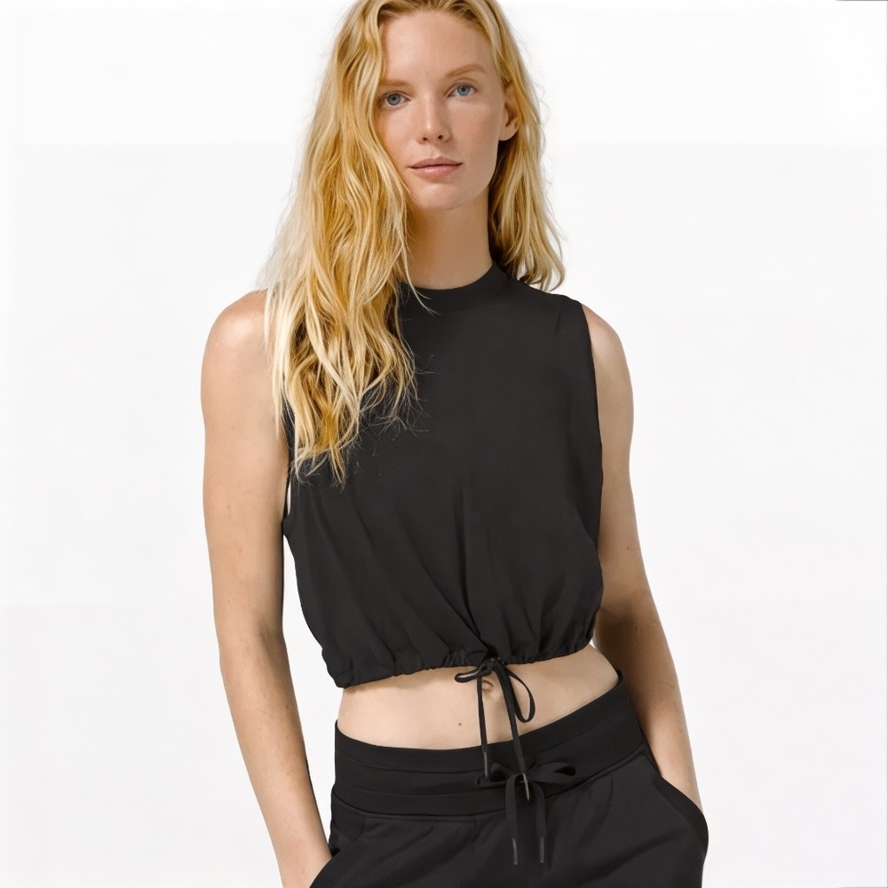 Lululemon Black Relaxed Fit Tank Top Size 8